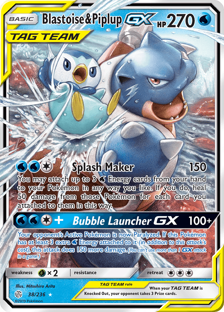 Blastoise & Piplup Gx