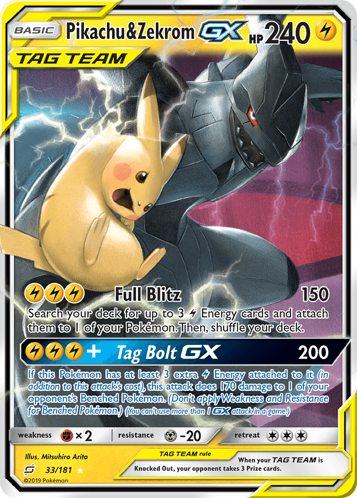 Pikachu & Zekrom Gx