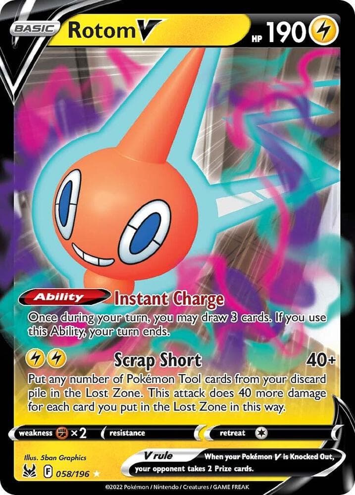 Rotom V 058/196 Lost Origin