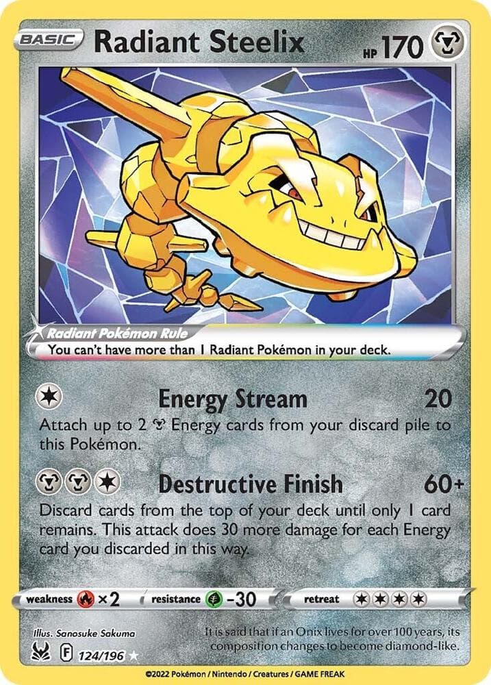 Radiant Steelix 124/196 Lost Origin