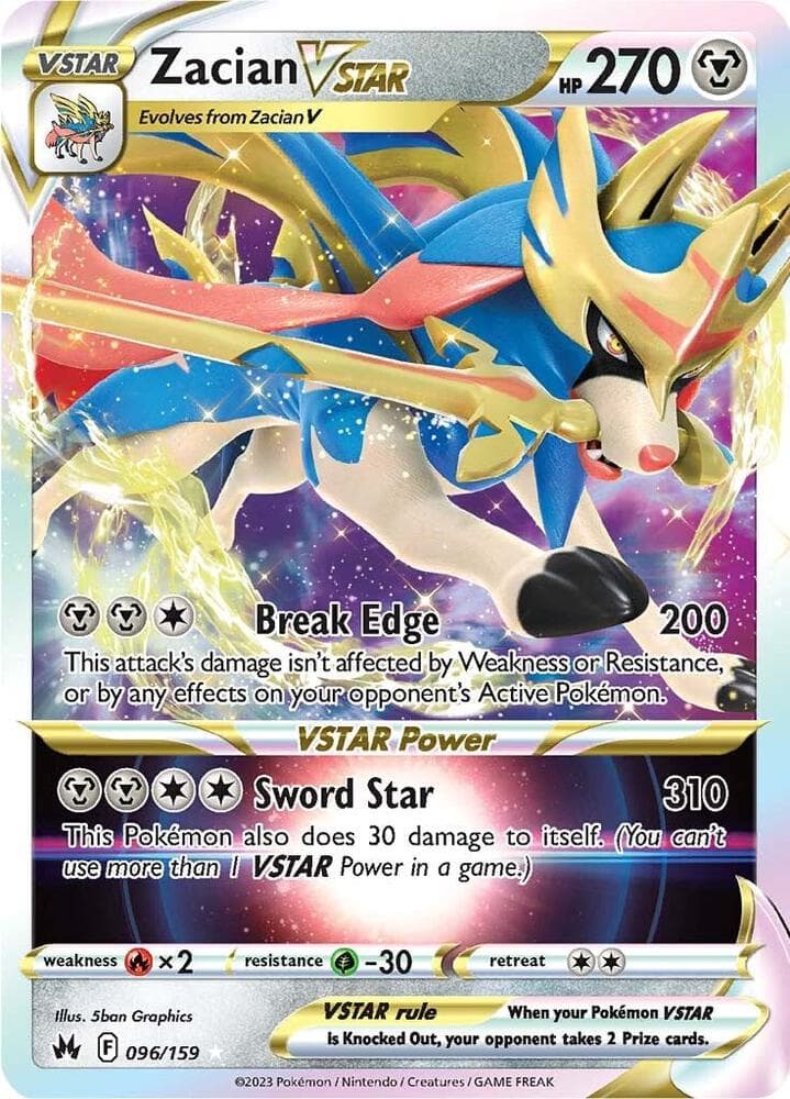 Zacian VSTAR 096/159 Crown Zenith