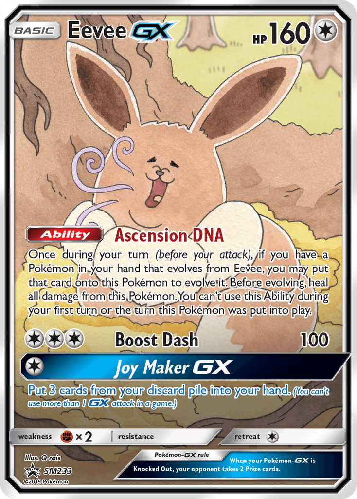 Eevee-GX SM233 SM Black Star Promos