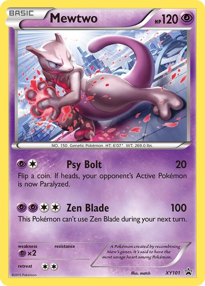 Mewtwo XY101 XY Black Star Promos
