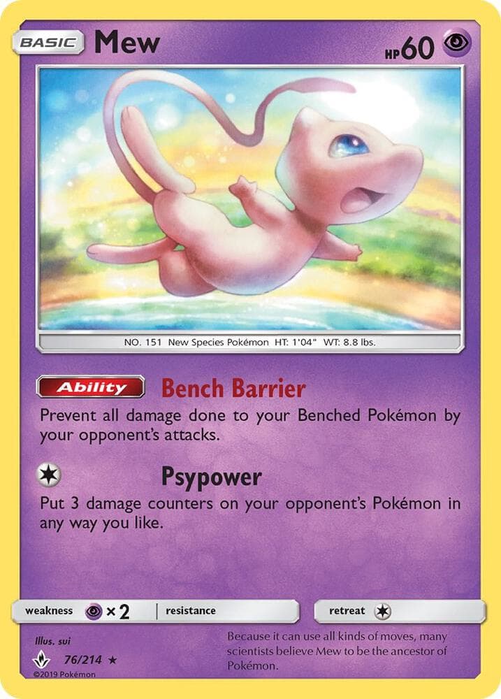 Mew 76/214 Unbroken Bonds