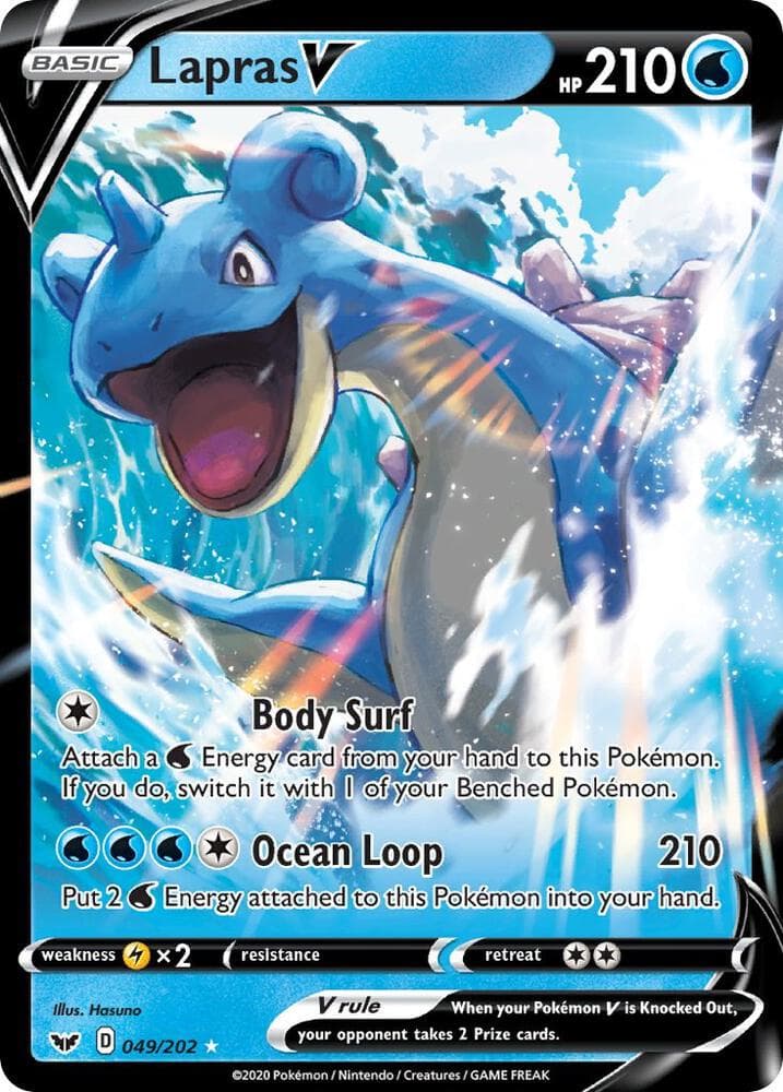 Lapras V 049/202 Sword & Shield