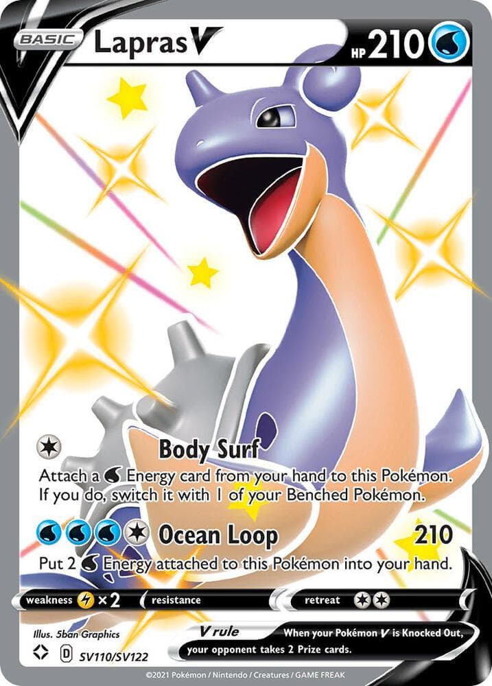 Lapras V SV110/SV122 Shining Fates Shiny Vault