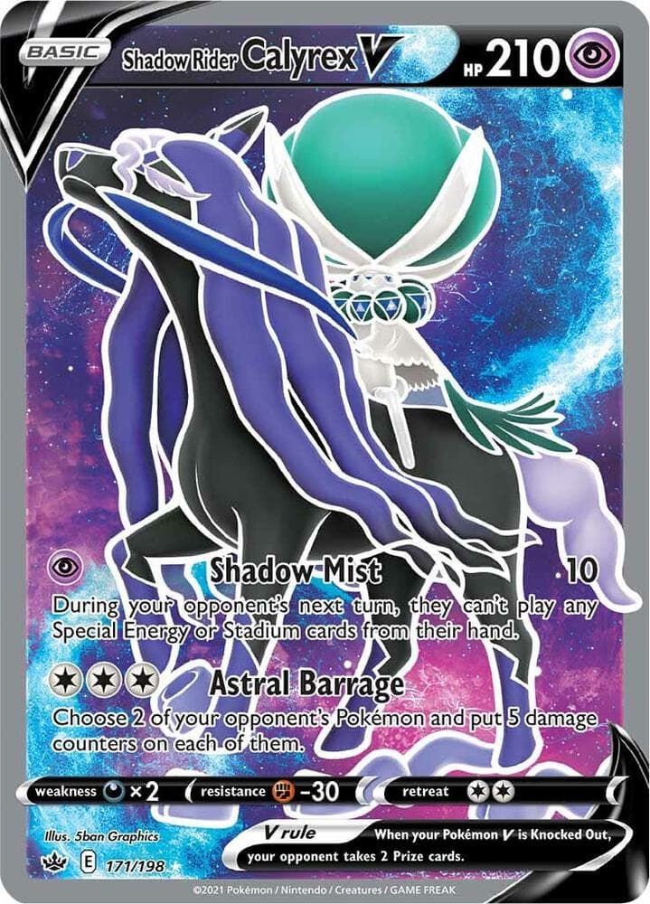 Shadow Rider Calyrex V 171/198 Chilling Reign
