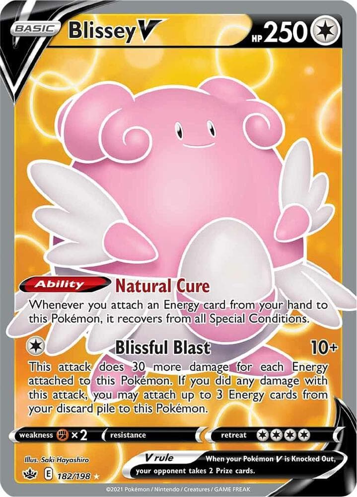 Blissey V 182/198 Chilling Reign