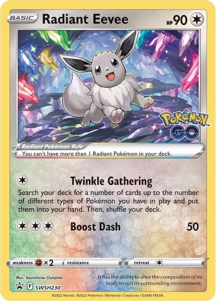 Radiant Eevee SWSH230 SWSH Black Star Promos