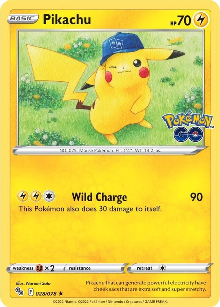 Pikachu 028/078 Pokémon GO