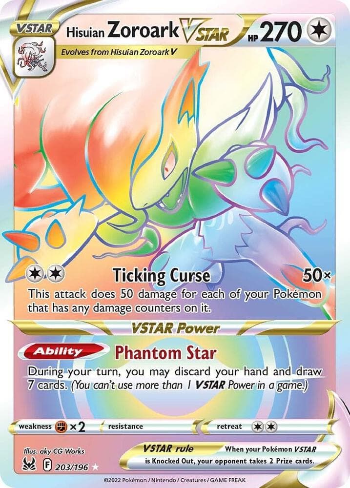 Hisuian Zoroark VSTAR 203/196 Lost Origin