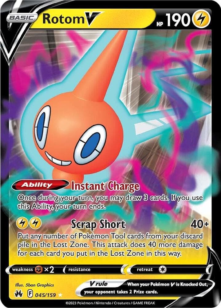 Rotom V 045/159 Crown Zenith