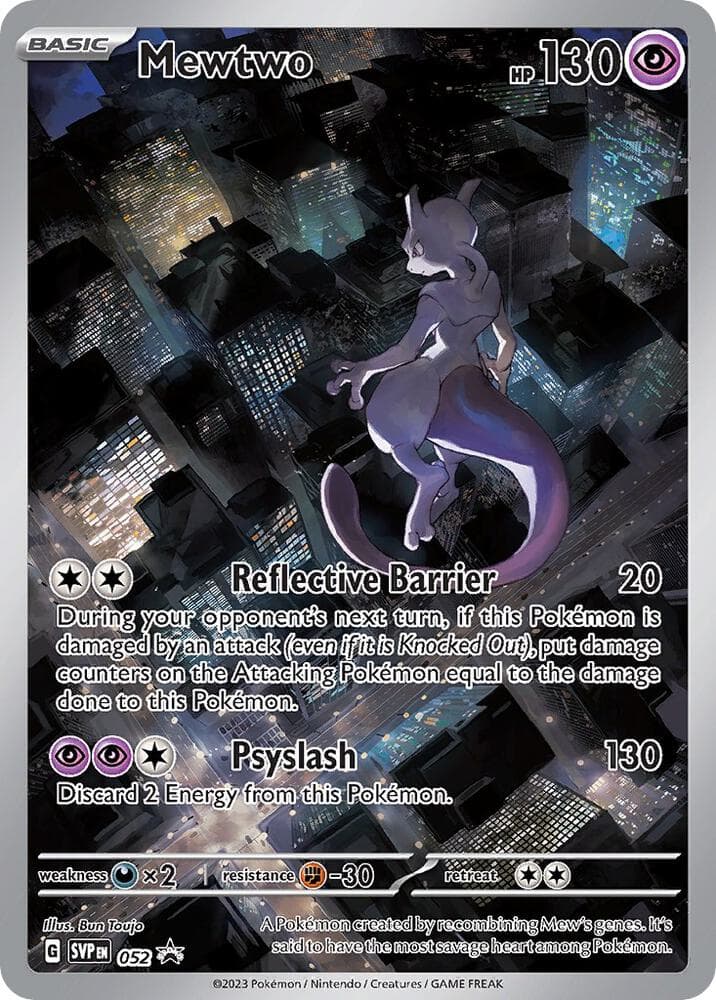 Mewtwo 052 Scarlet & Violet Black Star Promos