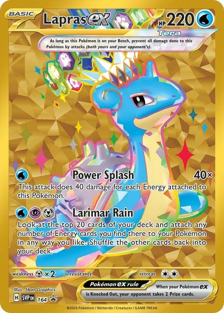 Lapras ex 164 Scarlet & Violet Black Star Promos