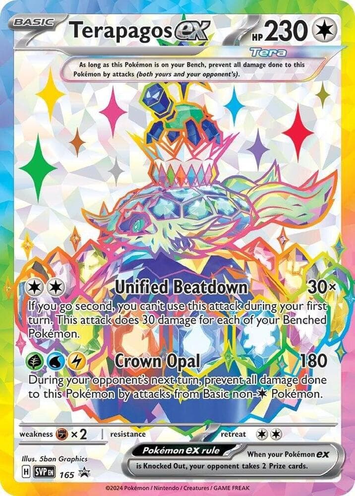 Terapagos ex 165 Scarlet & Violet Black Star Promos